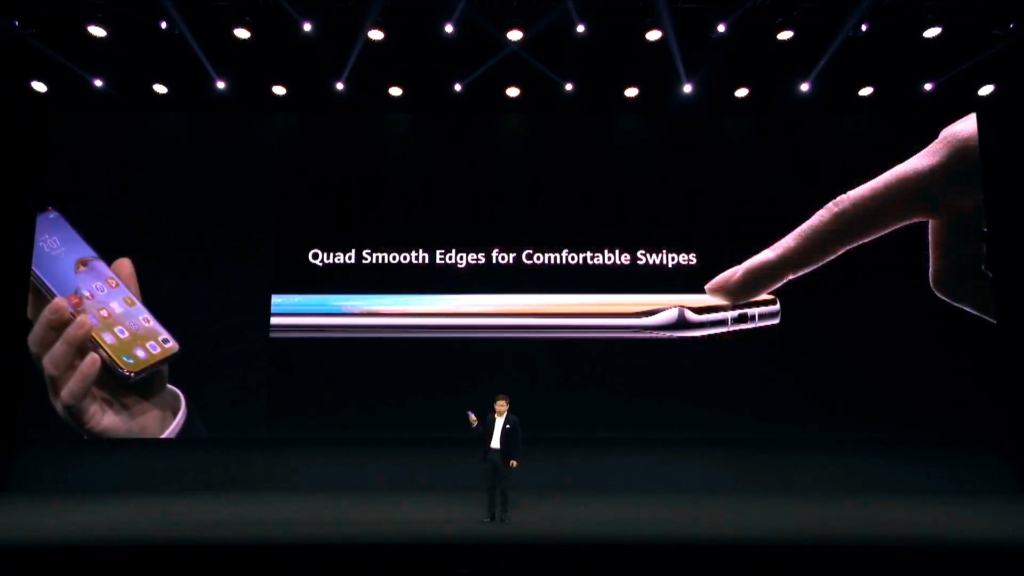 Huawei Quad smooth edges for comfortable swipes