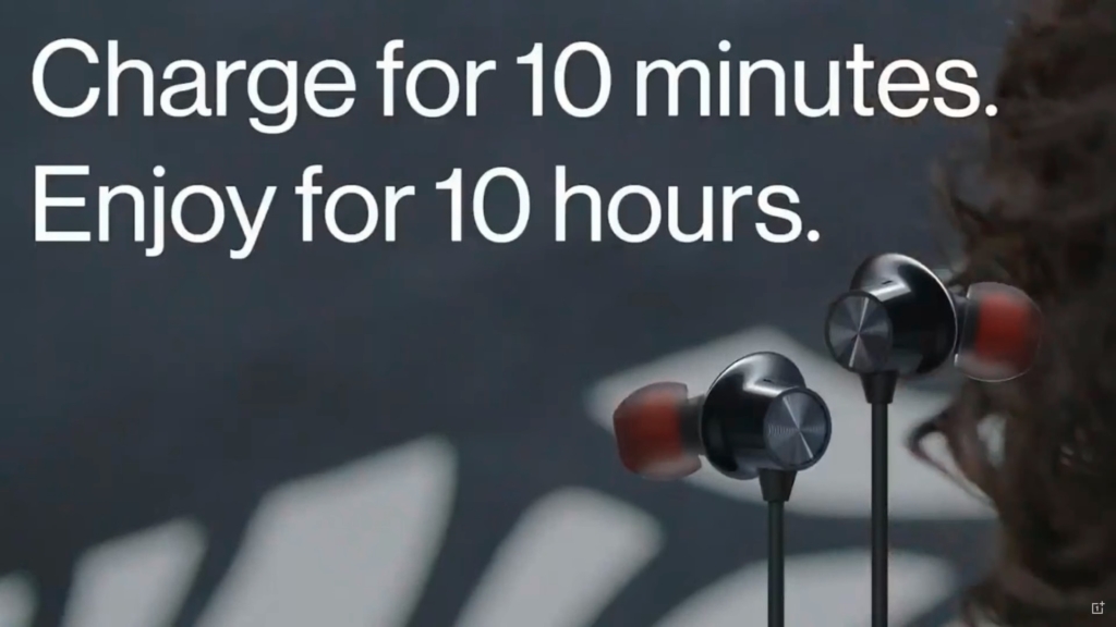 OnePlus Bullets wireless Z charges in 10 minutes to 10 hours listening time